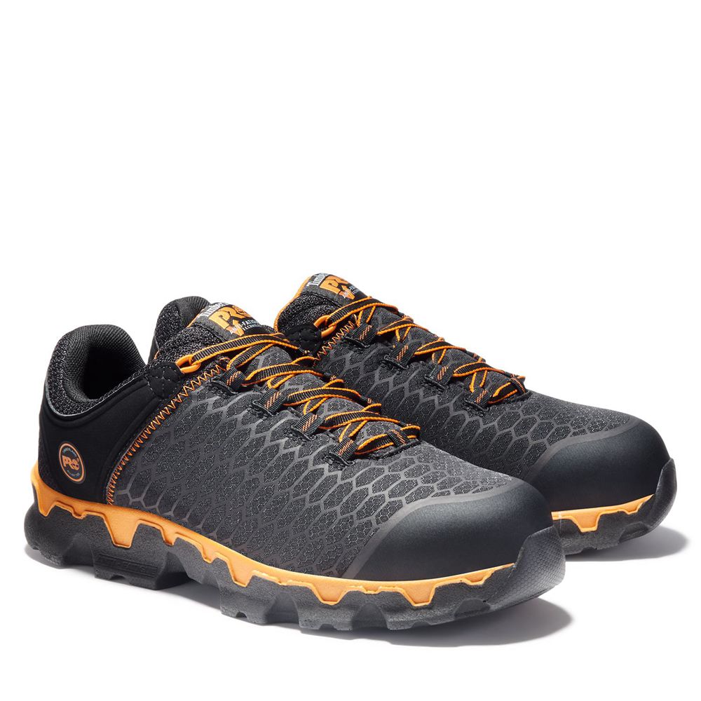 Zapatos De Seguridad Timberland Mujer Pro® Powertrain Sport Alloy Toe Eh Negras/Naranjas - Chile DTZ